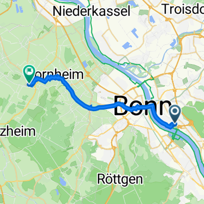 Landgrabenweg 151, Bonn nach Bannweg 118, Bornheim