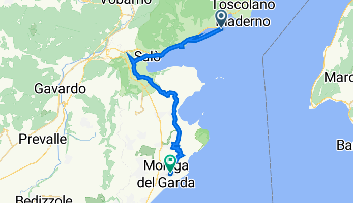Toscolano-Maderno to Via delle Vigne 10, Moniga Del Garda