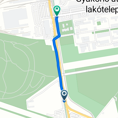 Fehér út 11., Budapest to Gyakorló utca 1., Budapest