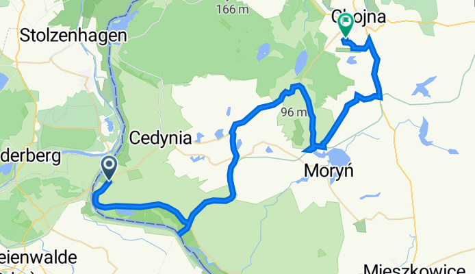 Osinów Dolny 18C, Cedynia do Gen Władysława Sikorskiego 9, Chojna