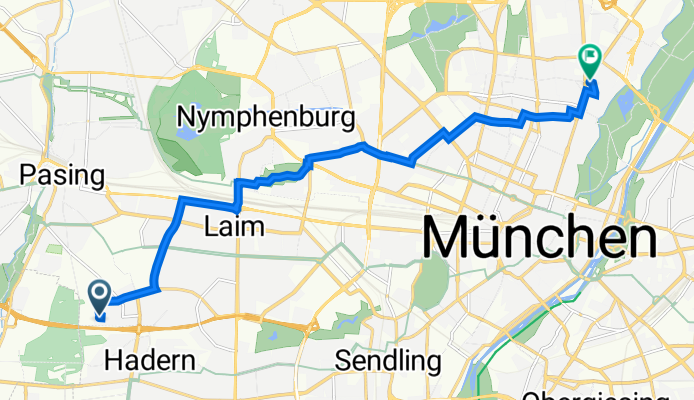Terofalstraße 123, München nach Hesseloherstraße, München