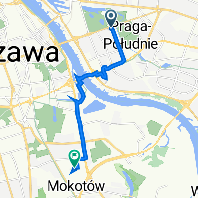 Międzynarodowa 65, Warsaw to S Stanisława Kierbedzia 8A, Warsaw