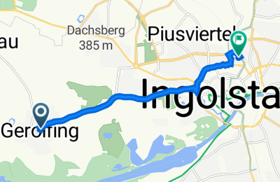 Route in der Bikemap App öffnen