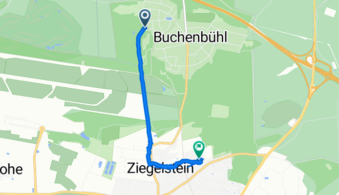 Ehrenbürgweg, Nürnberg nach Hofer Straße 8A, Nürnberg
