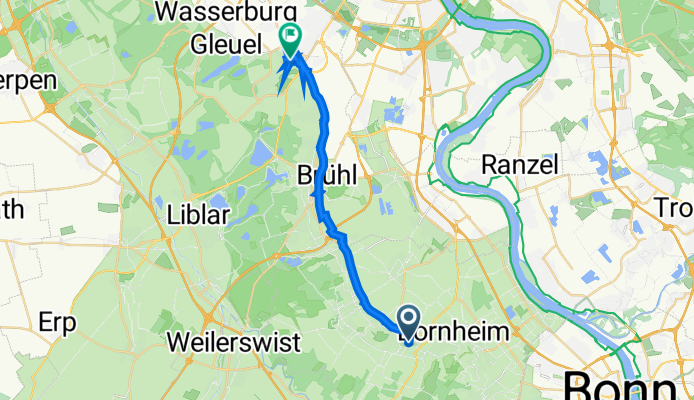Bannweg 62, Bornheim nach Friedrich-Ebert-Straße 40, Hürth