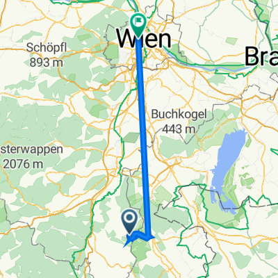 Sommerhäuser 1, Wiesmath nach Alser Straße 26, Wien