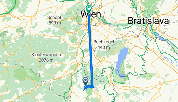 Sommerhäuser 1, Wiesmath nach Alser Straße 26, Wien