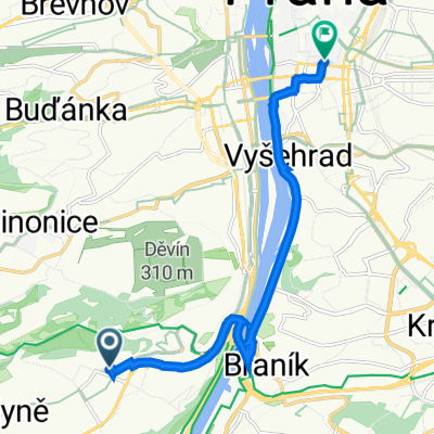 Renoirova 648/29, Prague 5 to Štěpánská 612/16, Prague 1