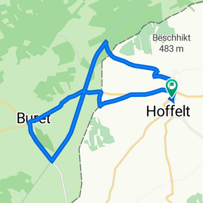 136 Duärrefstrooss, Hoffelt nach 136 Duärrefstrooss, Hoffelt