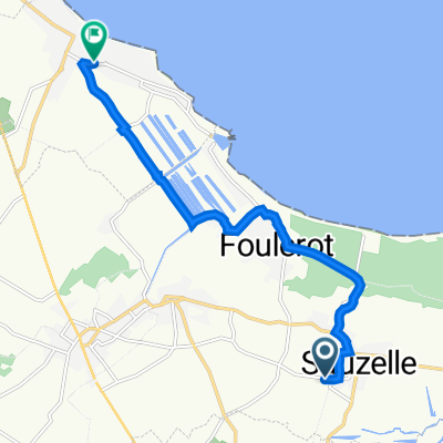 Rue du Moulin, Saint-Georges-d'Oléron à 11 Rue de la Roulette, La Brée-les-Bains