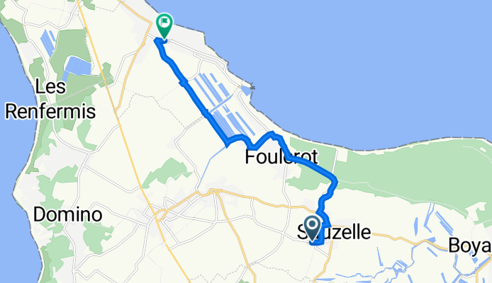 Rue du Moulin, Saint-Georges-d'Oléron à 11 Rue de la Roulette, La Brée-les-Bains