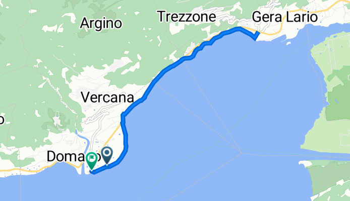 Via Case Sparse 122, Domaso to Via Case Sparse 8, Domaso