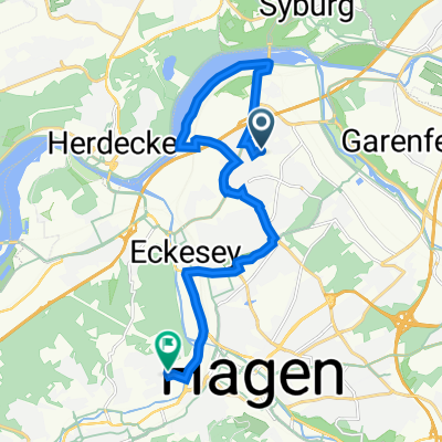 Schwerter Straße 180, Hagen nach Leopoldstraße 35, Hagen
