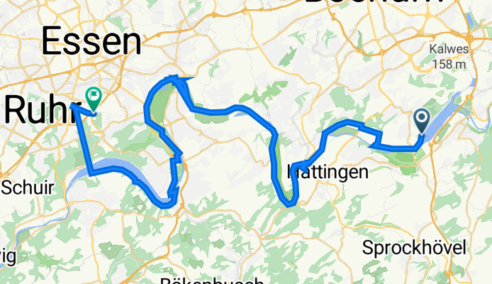 Süd, Bochum nach Ulmengarten 6, Essen