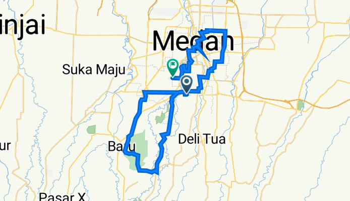 Jalan Karya Tani 81, Kecamatan Medan Johor to Jalan Berdikari no.112, Kecamatan Medan Baru