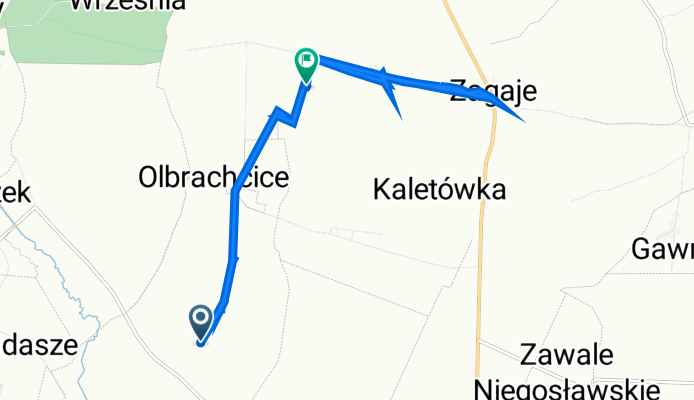 Strzeszkowice do Zagaje