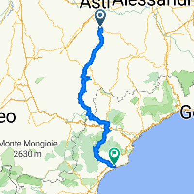 Via alle Fontane 54, Agliano Terme nach Via Generale Annibale Matteo Arnaldi 2, Finale Ligure