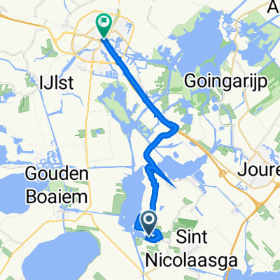 Lytse Mar 16, Idskenhuizen naar Oosterdijk 89, Sneek