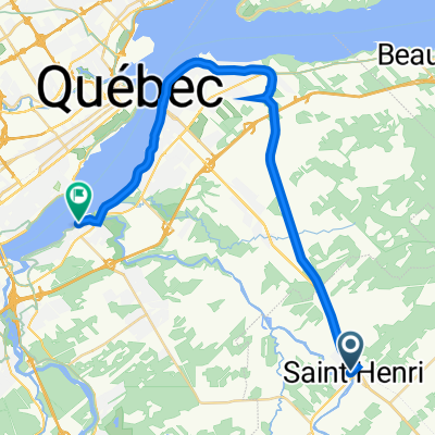 De Québec 173 193, Saint-Henri à Chemin du Fleuve 2175, Lévis