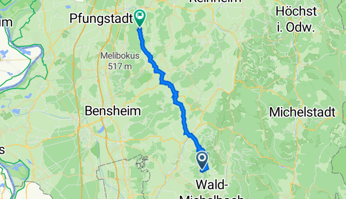Rimbach nach Mühlstraße 5, Mühltal