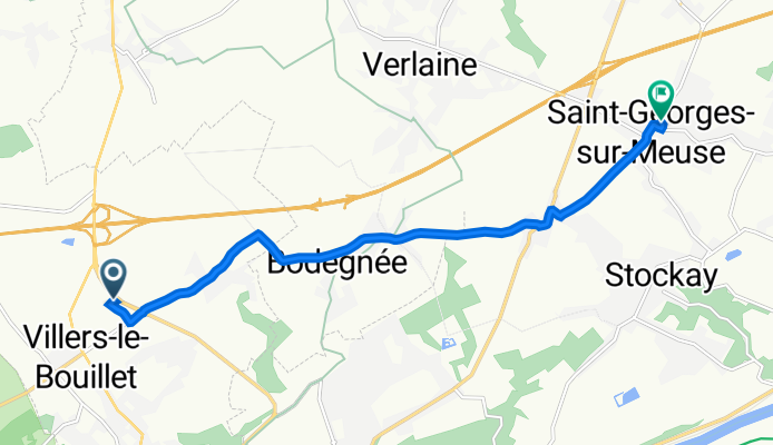 Rue de la Métallurgie 37, Villers-le-Bouillet à Rue Solovaz 3, Saint-Georges-sur-Meuse