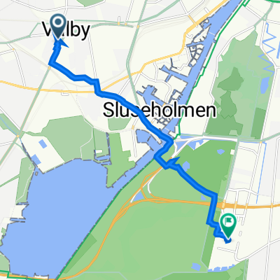 Gearhalsvej 1, København to Robert Jacobsens Vej 30P, København