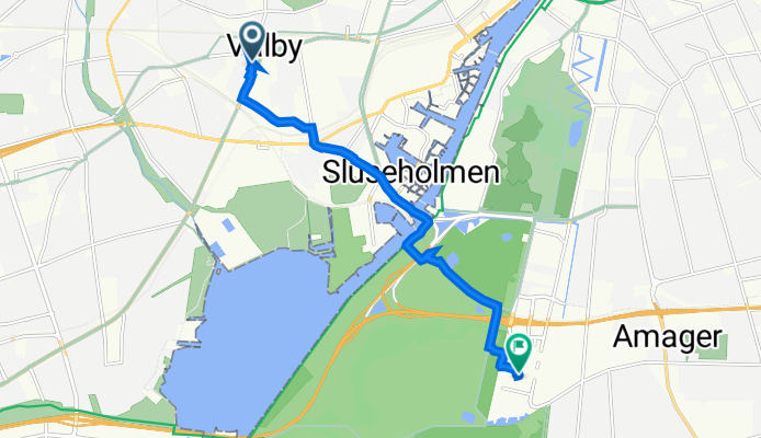 Gearhalsvej 1, København to Robert Jacobsens Vej 30P, København