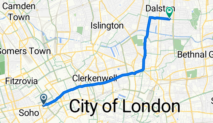77-91 Castlewood House, London to 49 Criterion Court, Middleton Road, London