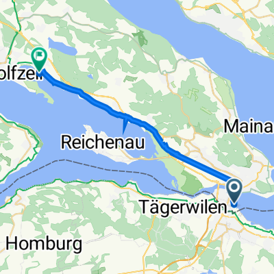 Da Konstanz a Unterdorfstraße 19/F, Radolfzell am Bodensee