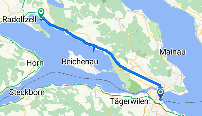 Da Konstanz a Unterdorfstraße 19/F, Radolfzell am Bodensee