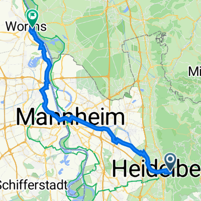 Tag 1 Neckar-Rhein-Tour: Heidelberg - Worms