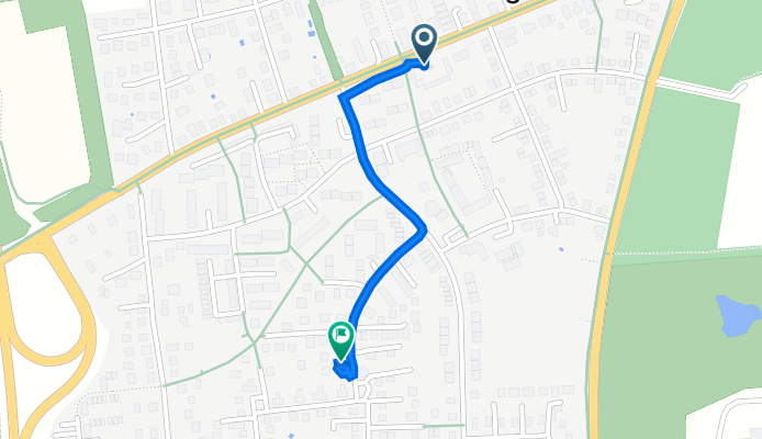 Möllner Landstraße 19, Reinbek nach Op den Stüben 24B, Reinbek