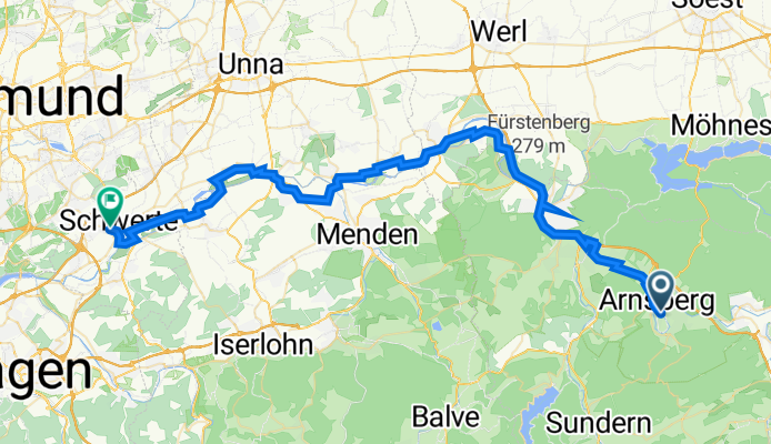 Arnsberg nach Schwerte