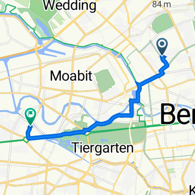 Gartenstraße 47, Berlin nach Marchstraße 23, Berlin
