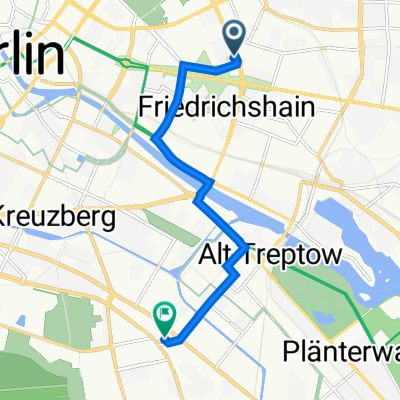 Petersburger Straße 72C, Berlin nach Donaustraße 29, Berlin