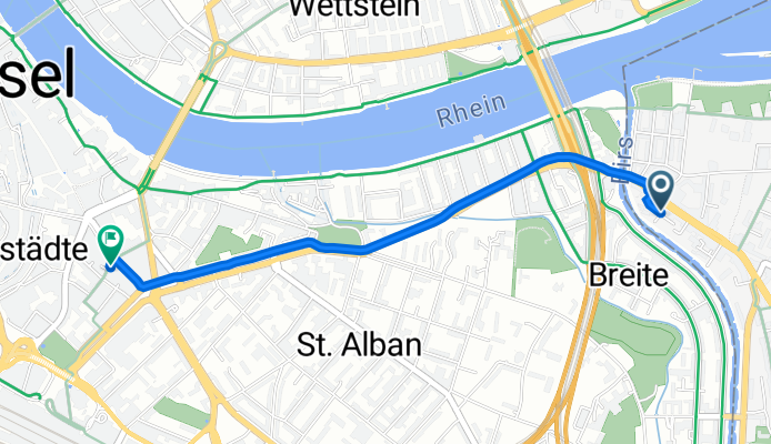 Bärengasse 20–24, Birsfelden nach Sternengasse 2–10, Basel