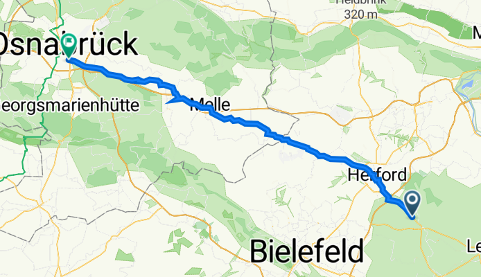 Grabbestraße 1, Bad Salzuflen nach Pattbrede 14, Osnabrück