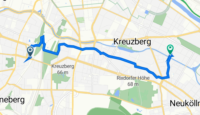 Bülowstraße 48, Berlin nach Paul-Lincke-Ufer 23, Berlin