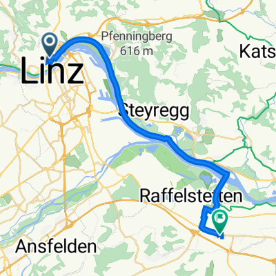 Sparkassenplatz 2, Linz nach Margeritenstraße 6, Asten