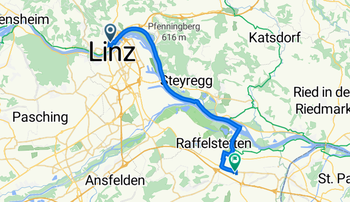 Sparkassenplatz 2, Linz nach Margeritenstraße 6, Asten