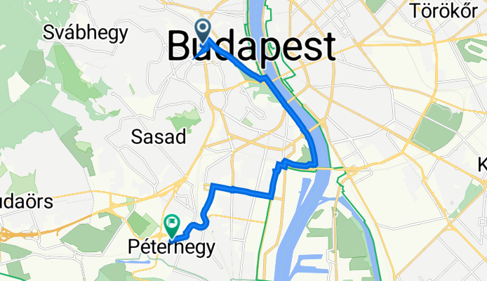 Ráth György utca 6., Budapest to Ütköző sor 17., Budapest