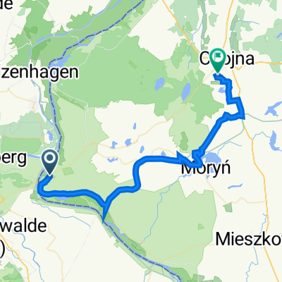 Osinów Dolny 18C, Cedynia do Gen Władysława Sikorskiego 9, Chojna