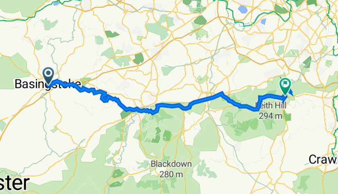 Basingstoke to Dorking Railway Station (Stop 1)