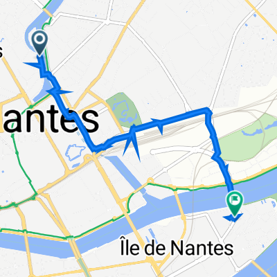 Quai de Versailles 2556, Nantes to Rue du Général de Bollardière 4, Nantes
