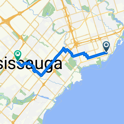 Fourth Street 155, Toronto to City Centre Drive 100, Mississauga