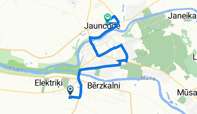 Stacijas iela 7, Bauska to Draudzības iela 11, Bauska