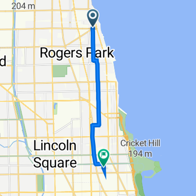 7603 N Greenview Ave, Chicago to 4516 N Malden St, Chicago