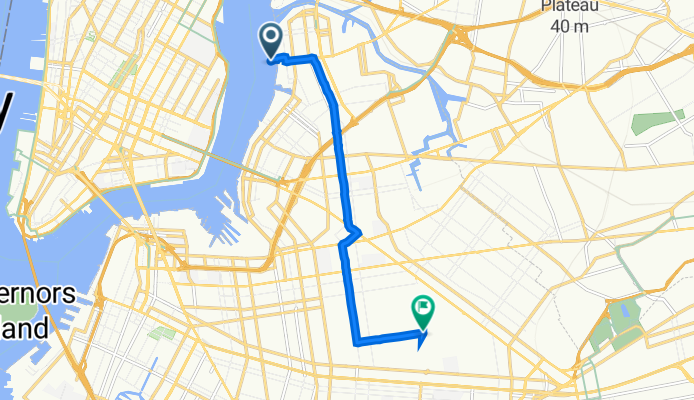 Manhattan, New York to 709 Jefferson Ave, New York