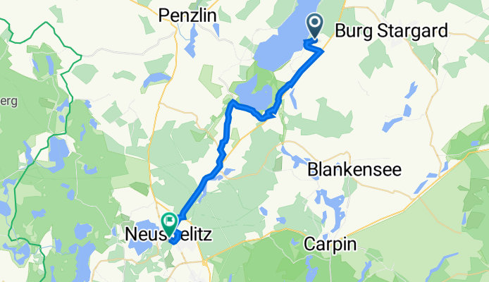 Klein Nemerow, Groß Nemerow nach Tiergartenstraße 15, Neustrelitz