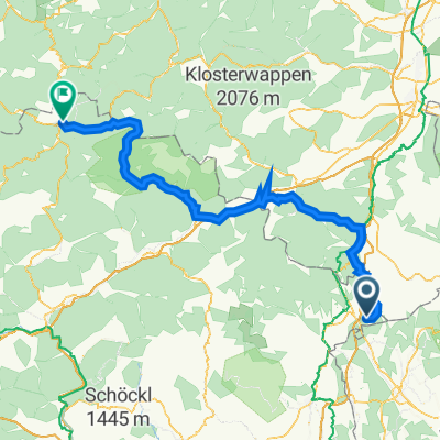 Sparberegg 16 nach Grazer Straße 7, Mariazell